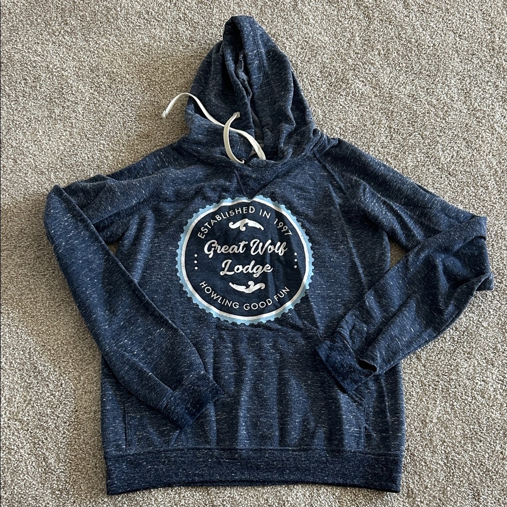 Great Wolf Lodge Knit Hoodie with Drawstrings